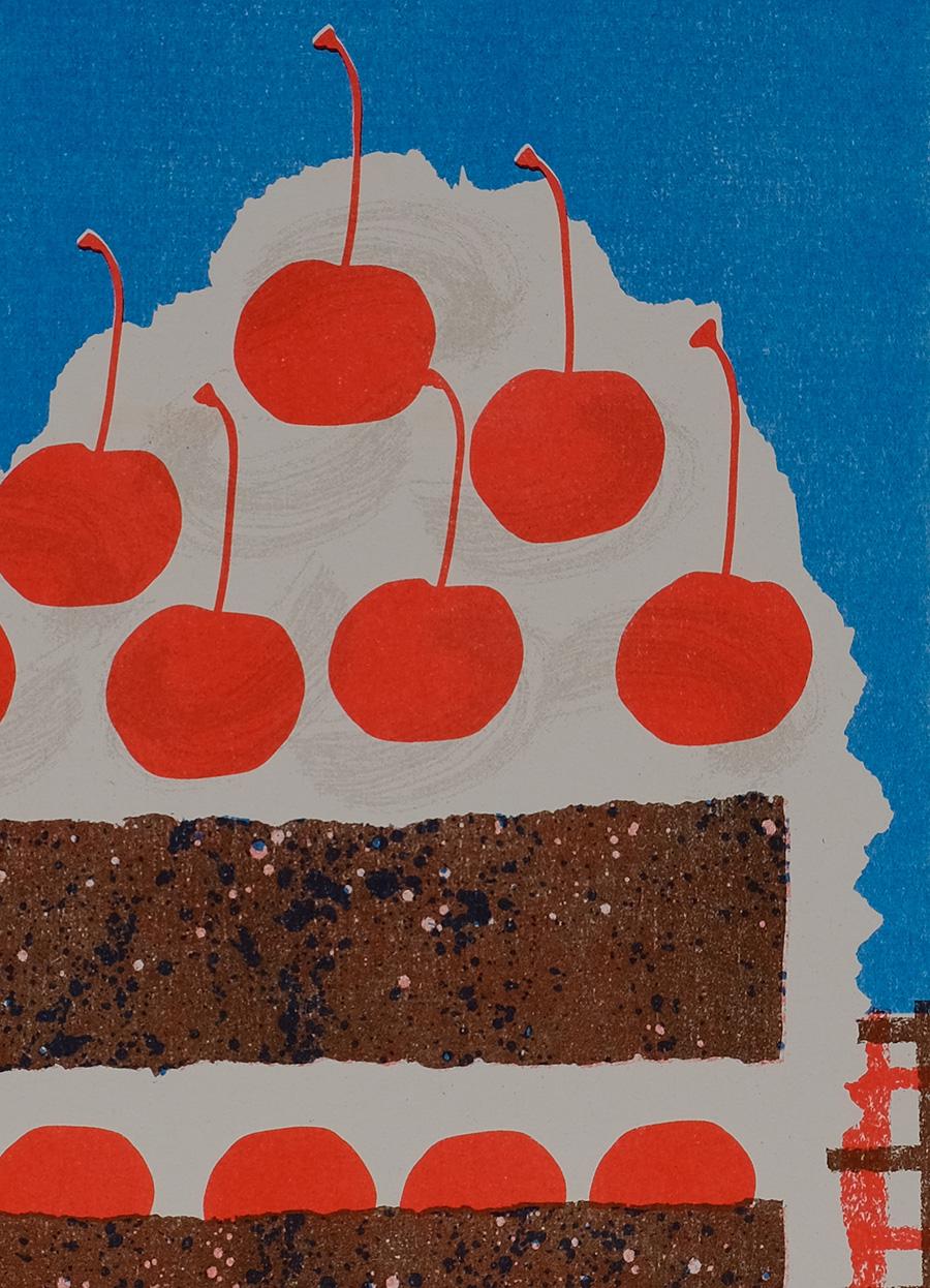 Black Forest Cake Slice - Print by Alice Oehr