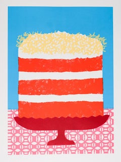 Orange Syrup Cake with Coconut Screenprint