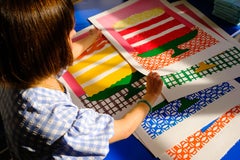 Peaches and Cream Cake Screen Print