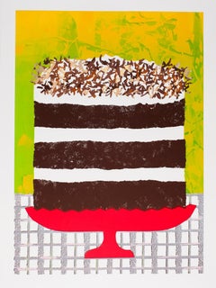 Triple Chocolate Layer Cake Screen Print