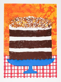 Triple Chocolate Layer Cake Screen Print
