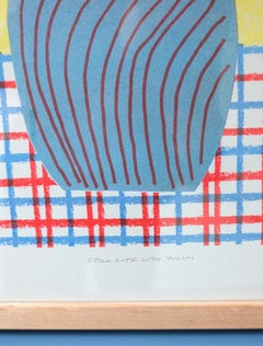 Tulips Still Life Collage – Risograph print