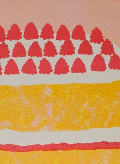 Victoria Sponge Cake Risograph Print