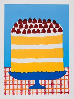 Victoria Sponge Cake Screen Print