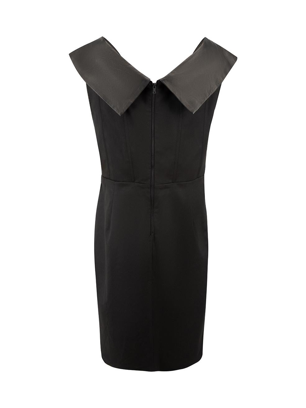 Alice + Olivia Black Collared Mini Dress Size XXL In New Condition For Sale In London, GB