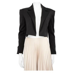 Alice + Olivia - Blazer nero aperto sul davanti taglia XXS
