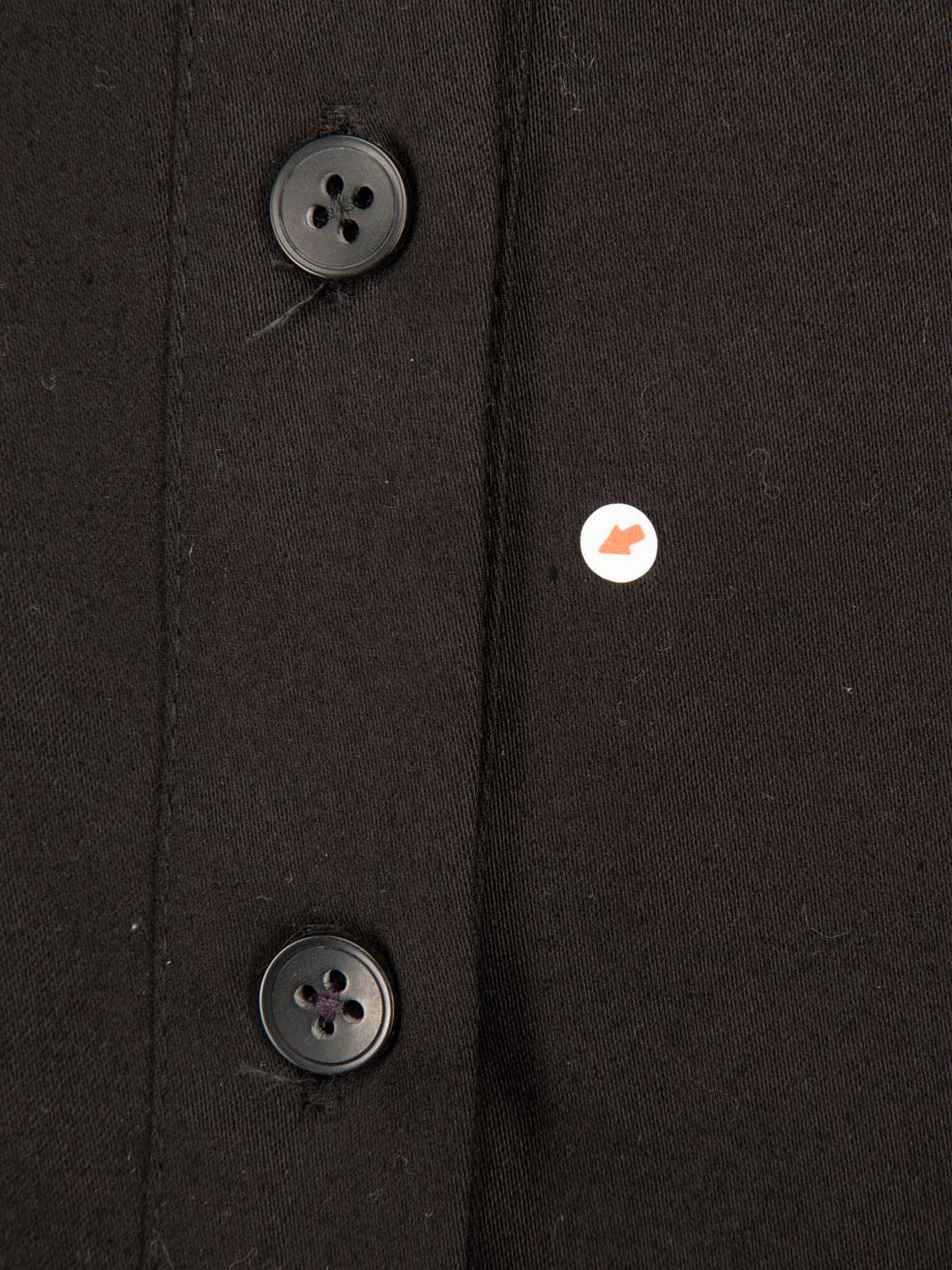 Alice + Olivia Black Embroidered Shirt Dress Size L For Sale 1
