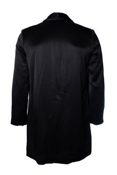 Alice & Olivia, black shiny blazer