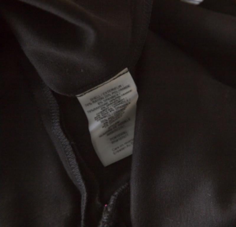 Alice + Olivia Black Stretch Knit Victoria Peplum Dress S 1