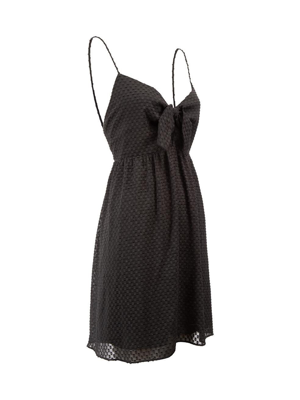 CONDITION is Very good. Hardly any visible wear to dress is evident on this used Alice + Olivia designer resale item.



Details


Black

Polyester

Dress

Tufted texture

V neckline

Bow detail with cut out accent

Shirred back panel

Back zip