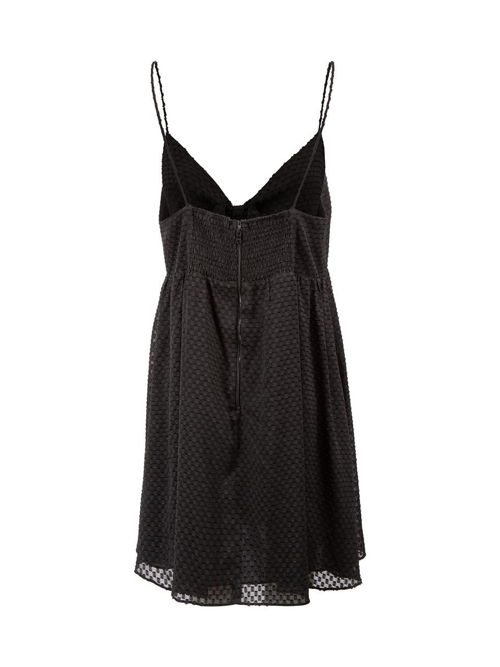 Alice + Olivia Black Tufted Texture Dress Size XL In Good Condition In London, GB
