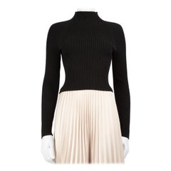 Alice + Olivia Black Wool Turtleneck Knit Jumper Size XS
