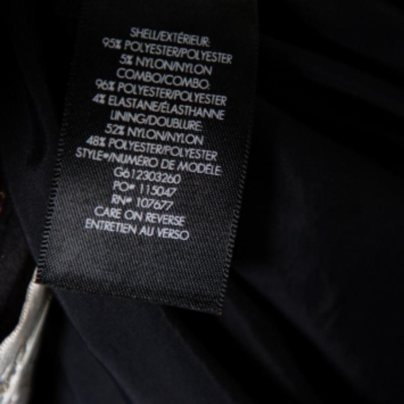Alice + Olivia  Brown Lurex Floral Jacquard Pleated Rachelle Maxi Skirt S In Good Condition For Sale In Dubai, Al Qouz 2