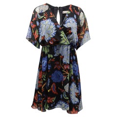 Alice + Olivia Cay-Blumenkleid aus mehrfarbigem Polyester