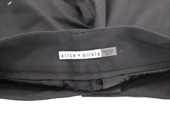 Alice + Olivia Cuffed Bermuda Shorts in Black Cotton