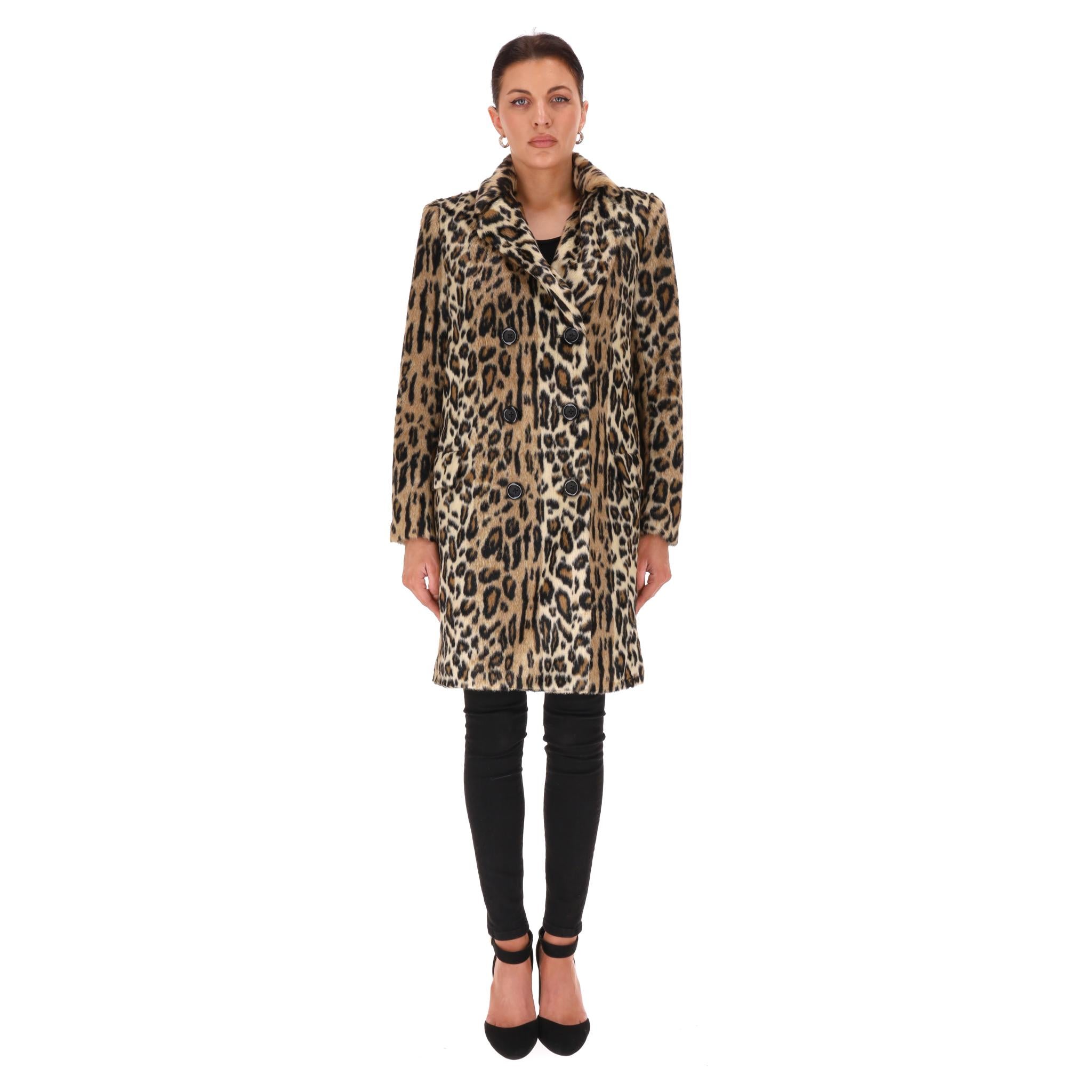 Alice + Olivia - Manteau en fausse fourrure imprimé léopard

Manteau 'Nicholas' marron à imprimé léopard.

Coupe oversize, double boutonnage et doublure en satin matelassé.

Rrp £895

Taille - S

Condition - Excellente

Composition - 96% Polyester,