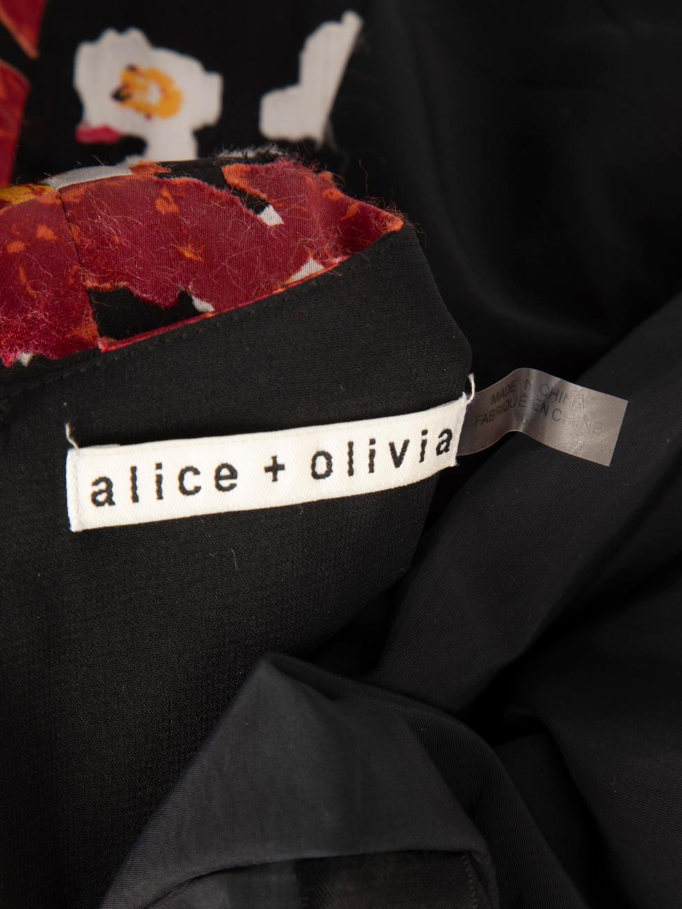 Alice + Olivia Floral Jacquard Dress Size M For Sale 2