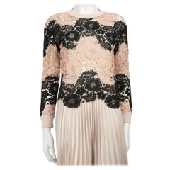 Alice + Olivia Floral Lace See Through Jumper Size S