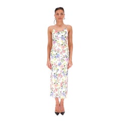 Alice + Olivia Floral Print Side Slit Dress
