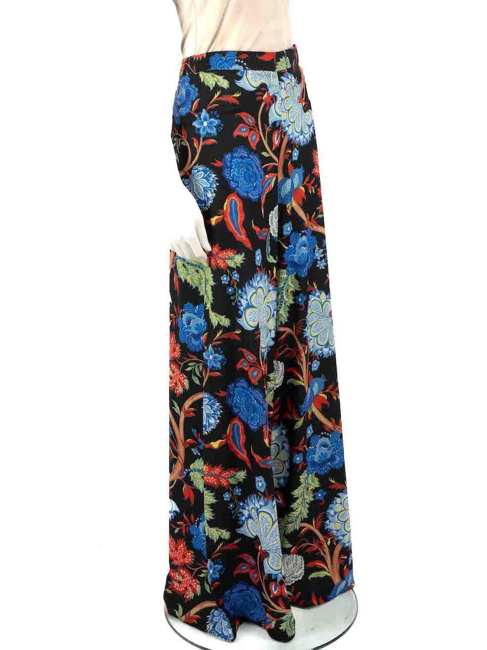 CONDITION is Very good. Minimal wear to trousers is evident. Minor pulls to fabric on back of right leg on this used Alice + Olivia designer resale item.
 
 
 
 Details
 
 
 Multicolour
 
 Polyester
 
 Trousers
 
 Floral pattern
 
 Wide leg
 
 High