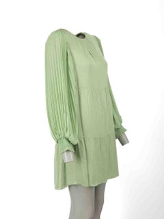 Alice + Olivia Green Long Sleeve Mini Dress Size S