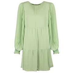 Alice + Olivia Green Long Sleeve Mini Dress Size S