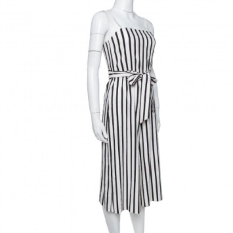 Grigio Alice + Olivia Monochrome Linen Lucie Gaucho Jumpsuit XS in vendita