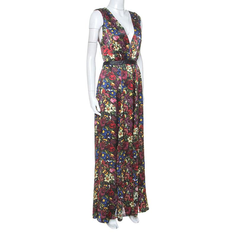 alice and olivia triss floral maxi dress