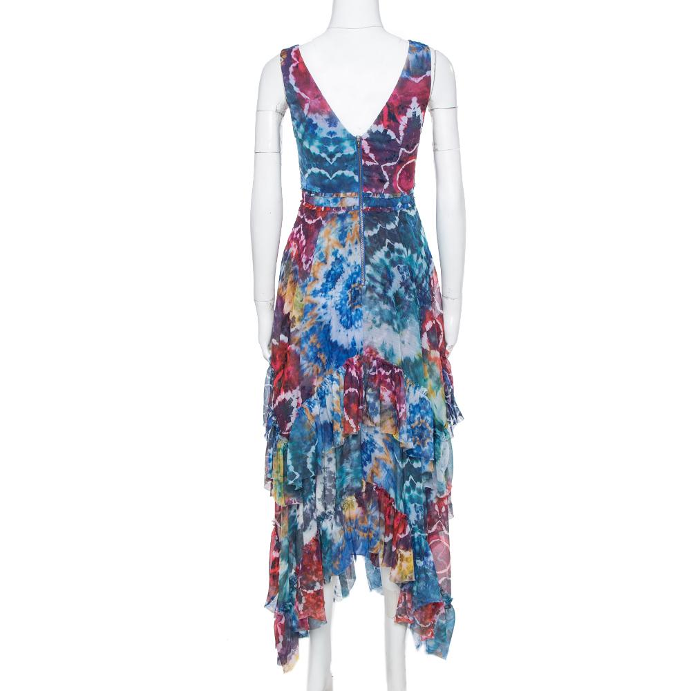 We believe no one can do justice to this dress but you. Cut to highlight your silhouette with a cinched waist, this tie-dye kaleidoscope dress from Alice + Olivia is a staple you will never get tired of wearing.

Includes:Brand Tag