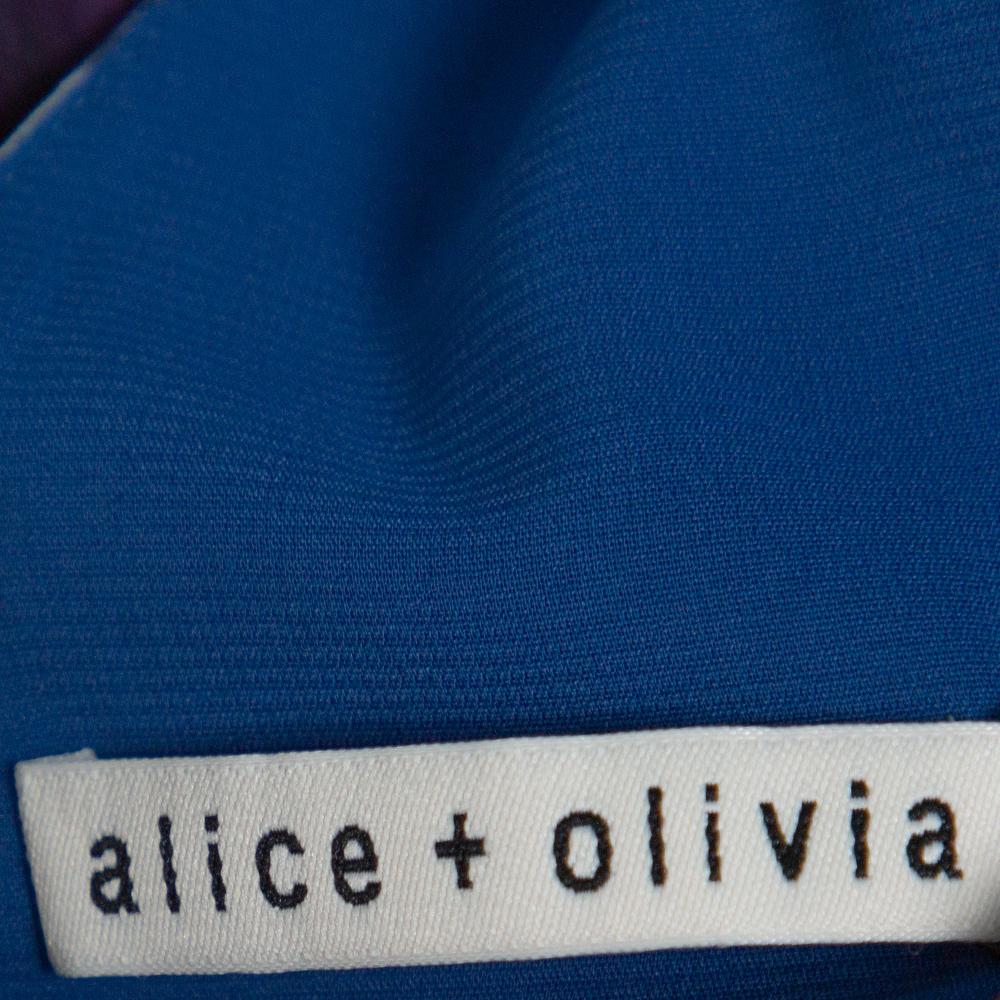 Gray Alice + Olivia Multicolor Tie-Dye Kaleidoscope Dress XS
