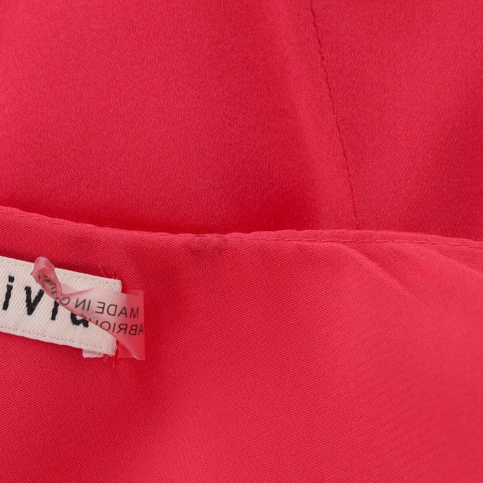 Alice + Olivia - Vestito monospalla in seta increspato in vendita 2