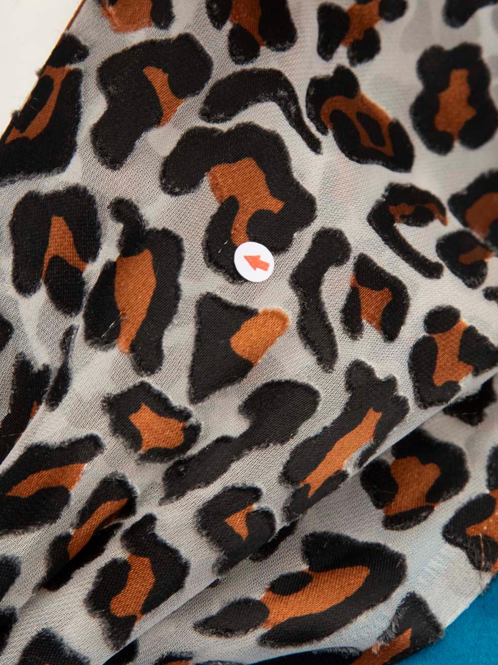 Women's Alice + Olivia Patterned Sheer Short Sleeve Shirt Size XS