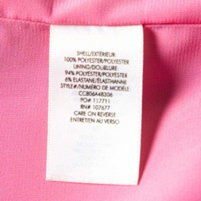 Alice + Olivia Pink Synthetic Paper Bag Waist Detail Mini Skirt XS For Sale 2
