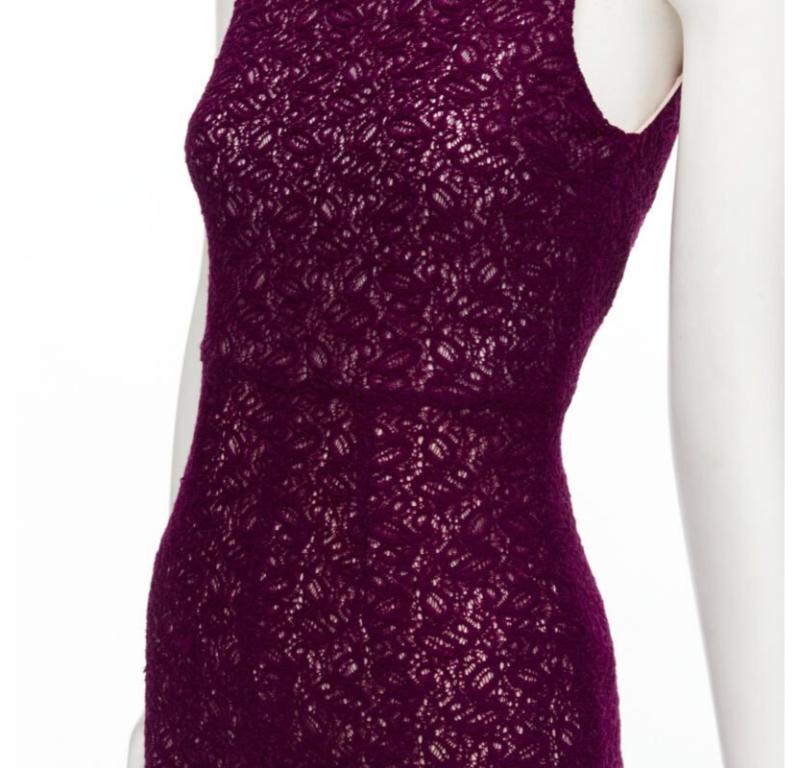 ALICE OLIVIA purple lace nude lining front slit formal dress US0
Reference: JACG/A00016
Brand: Alice Olivia
Material: Synthetic
Color: Purple, Beige
Pattern: Solid
Closure: Zip
Extra Details: Front center slit. Dipped V back. Zip closure.
Made in: