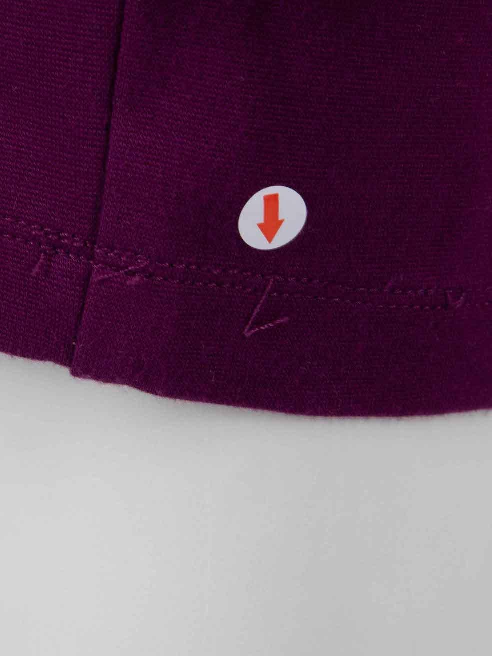 Alice + Olivia Mini robe à péplum violet Taille S Bon état - En vente à London, GB