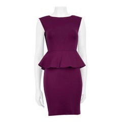Alice + Olivia Purple Peplum Mini Dress Size S