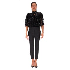 Alice + Olivia Sequin & Bead Embellished Lace Capelet