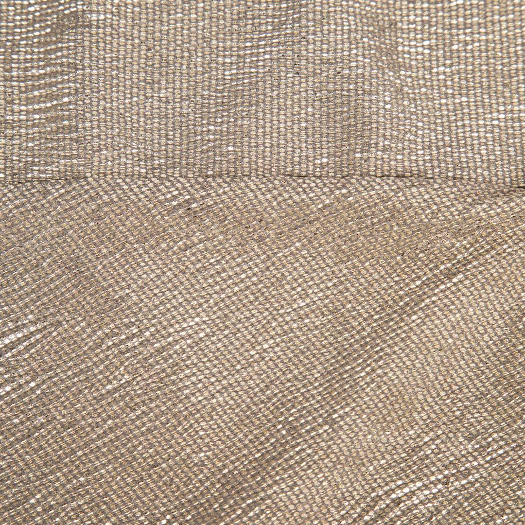 Beige Alice + Olivia Mini Abito increspato metallizzato argento Taglia M in vendita