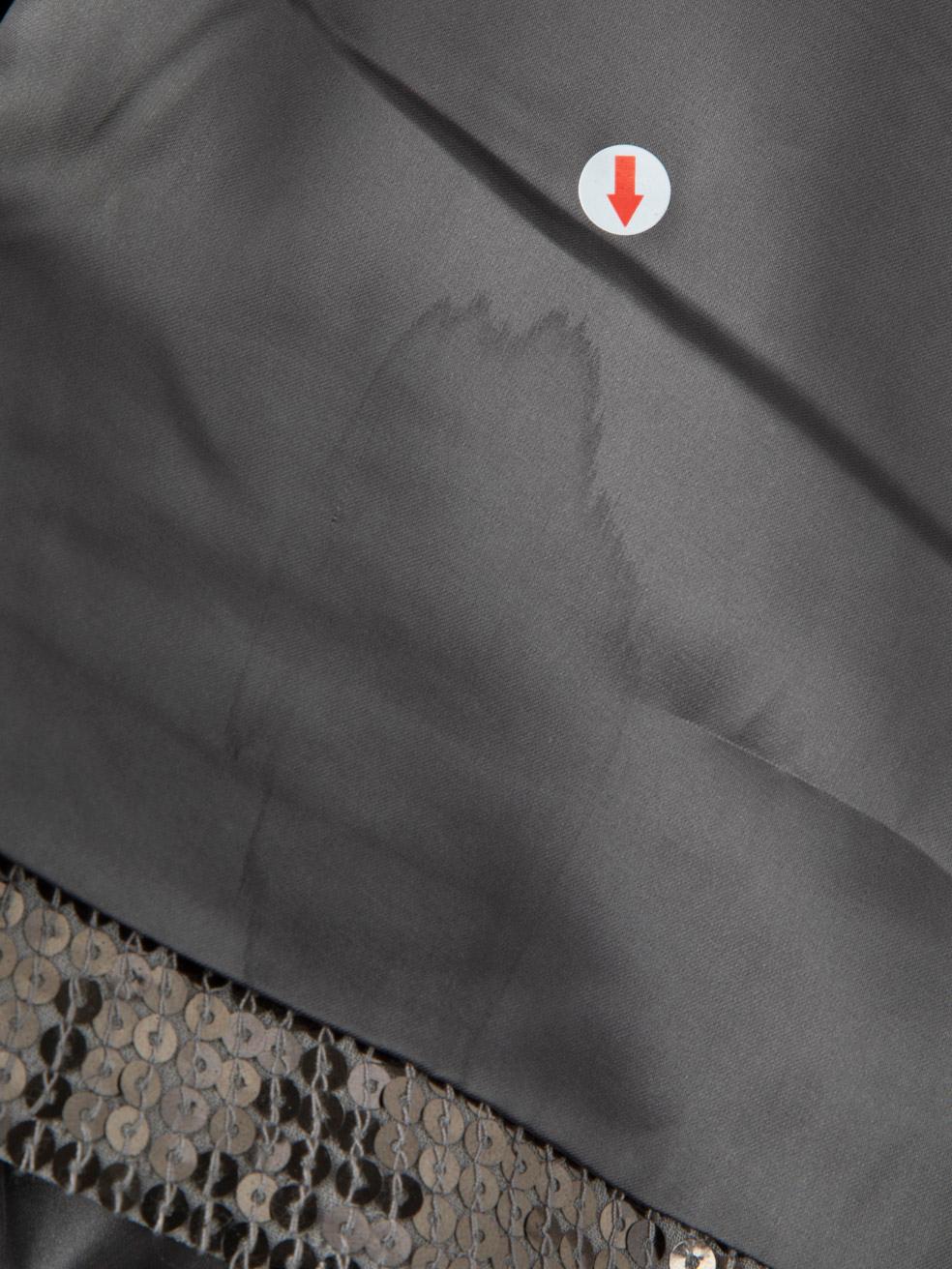 Donna Alice + Olivia Blazer lungo con paillettes argento taglia S in vendita