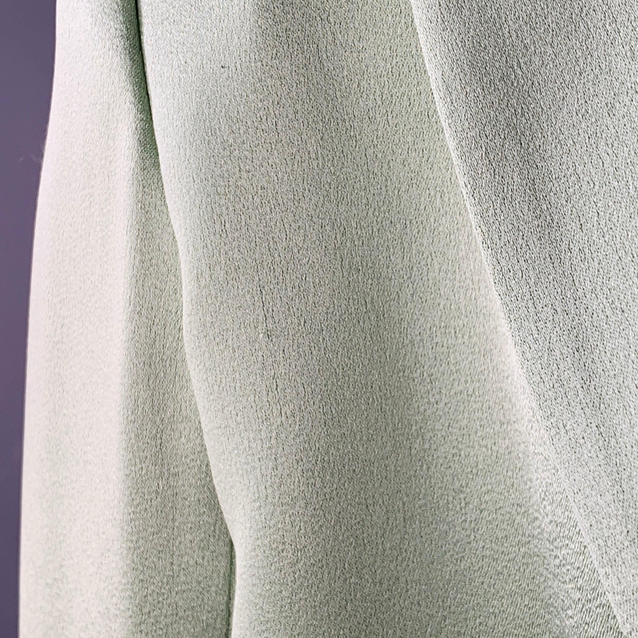 ALICE + OLIVIA Taille 12 Veste en satin mélangé vert menthe Blazer Bon état - En vente à San Francisco, CA