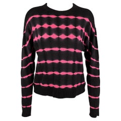 ALICE + OLIVIA Size S Black Fuchsia Cashmere Pullover