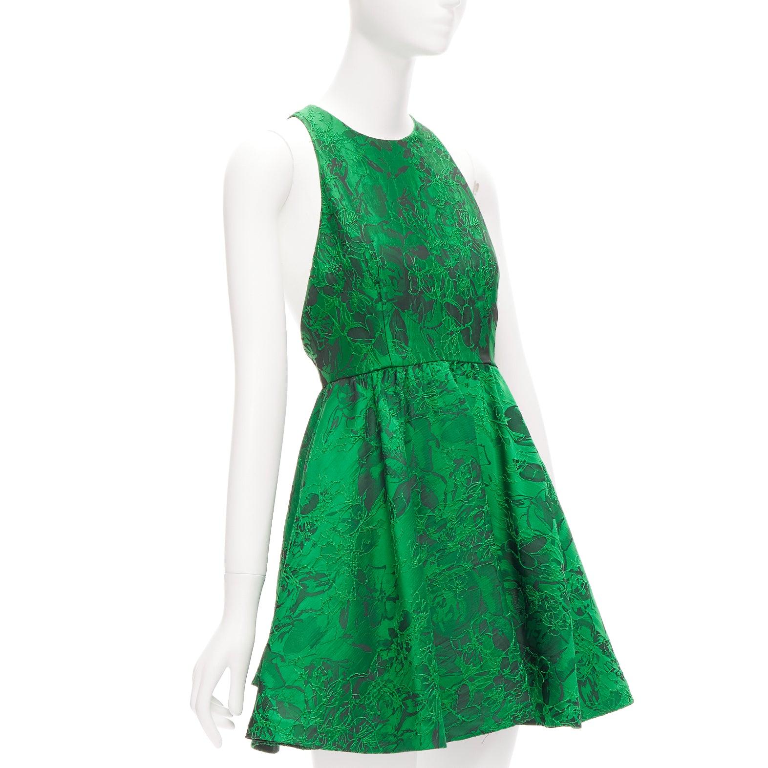 ALICE OLIVIA Tevin green lace jacquard sleeveless fit flared cocktail dress US0 XS
Reference: CELG/A00391
Brand: Alice Olivia
Model: Tevin
As seen on: Lyndsy Fonseca
Material: Polyester
Color: Green
Pattern: Lace
Closure: Zip
Lining: Black