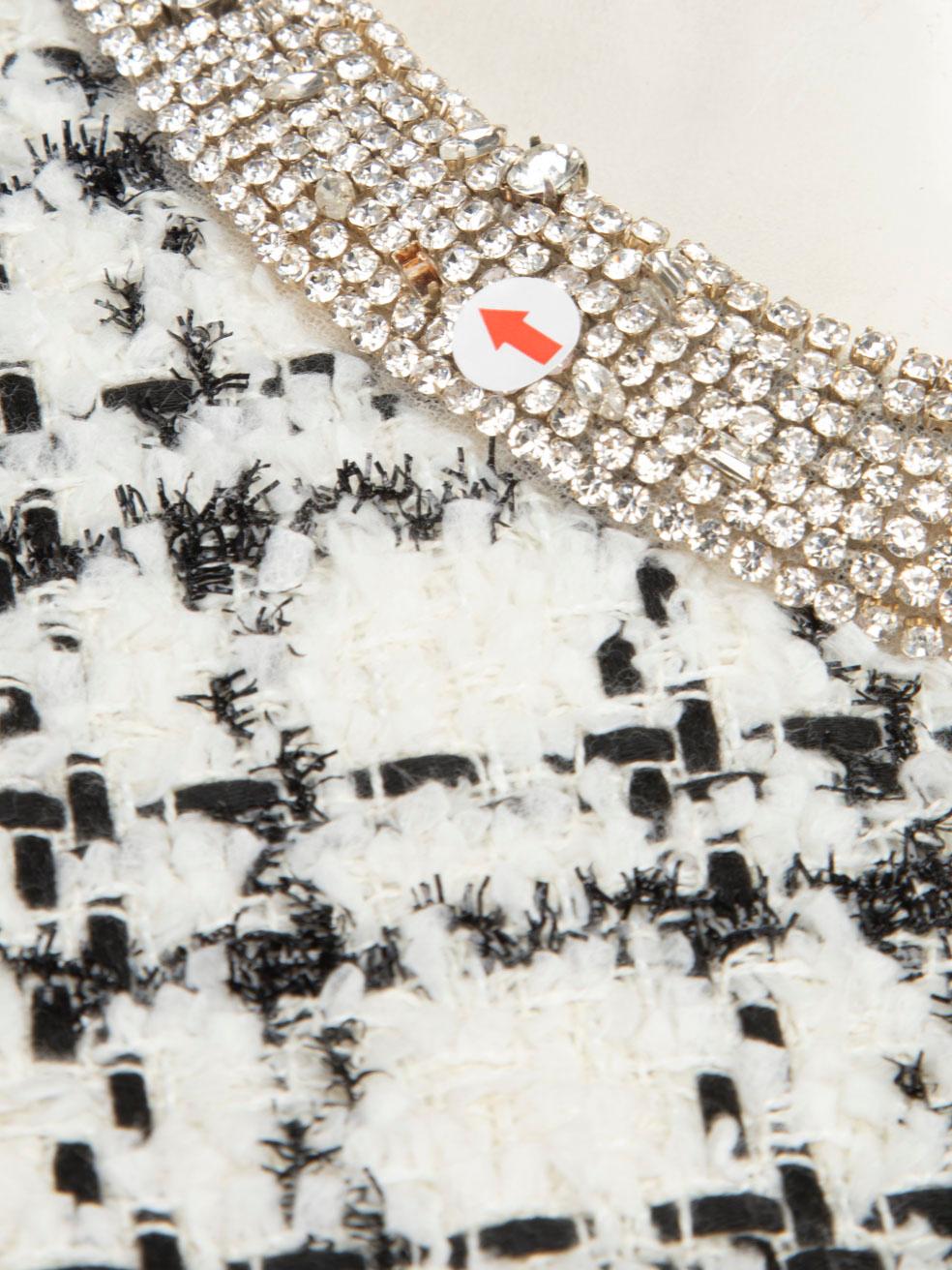 Alice + Olivia - Set cappotto e vestito in tweed con cristalli taglia S in vendita 1