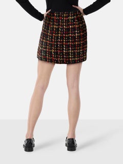 Alice + Olivia Mini falda recta de tweed Talla XS