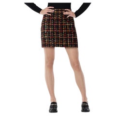 Alice + Olivia Mini falda recta de tweed Talla XS