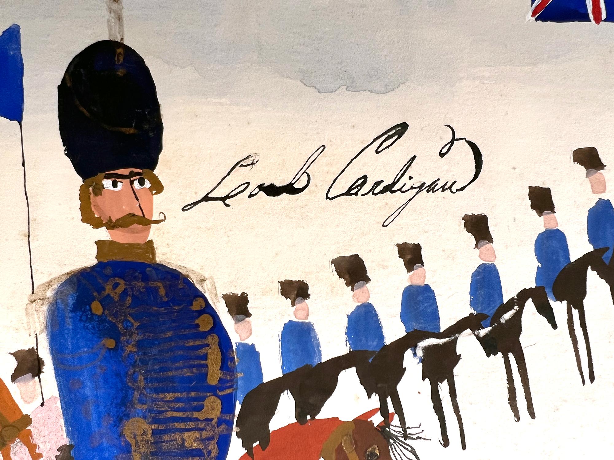 Lord Cardigan, Charge of the Light Brigade, British Army Military Officer - Painting by Alice Provensen 