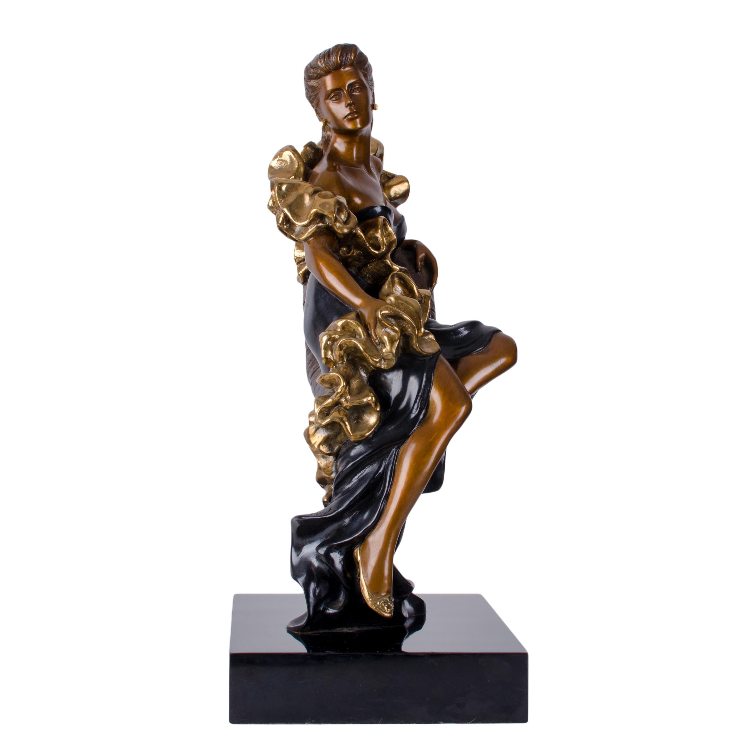 American Alice Riordan Bronze Sculpture For Sale