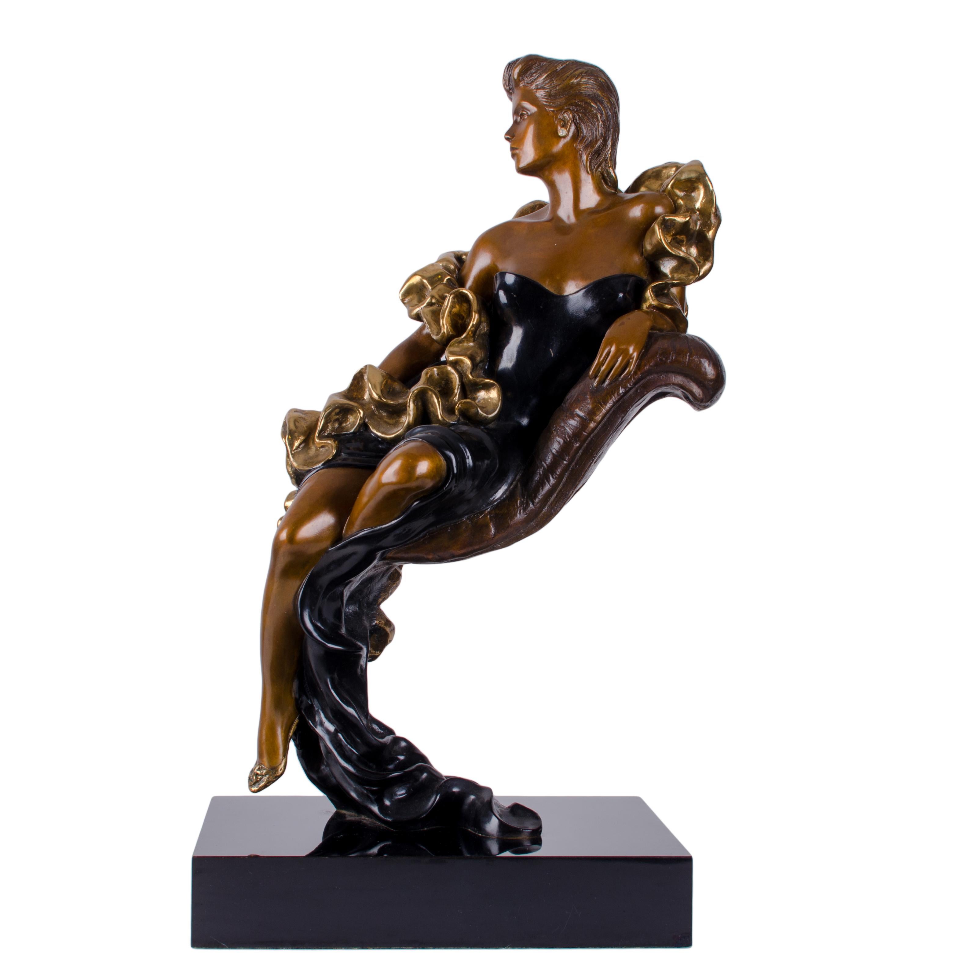 Alice Riordan Bronze Sculpture In Good Condition For Sale In Savannah, GA