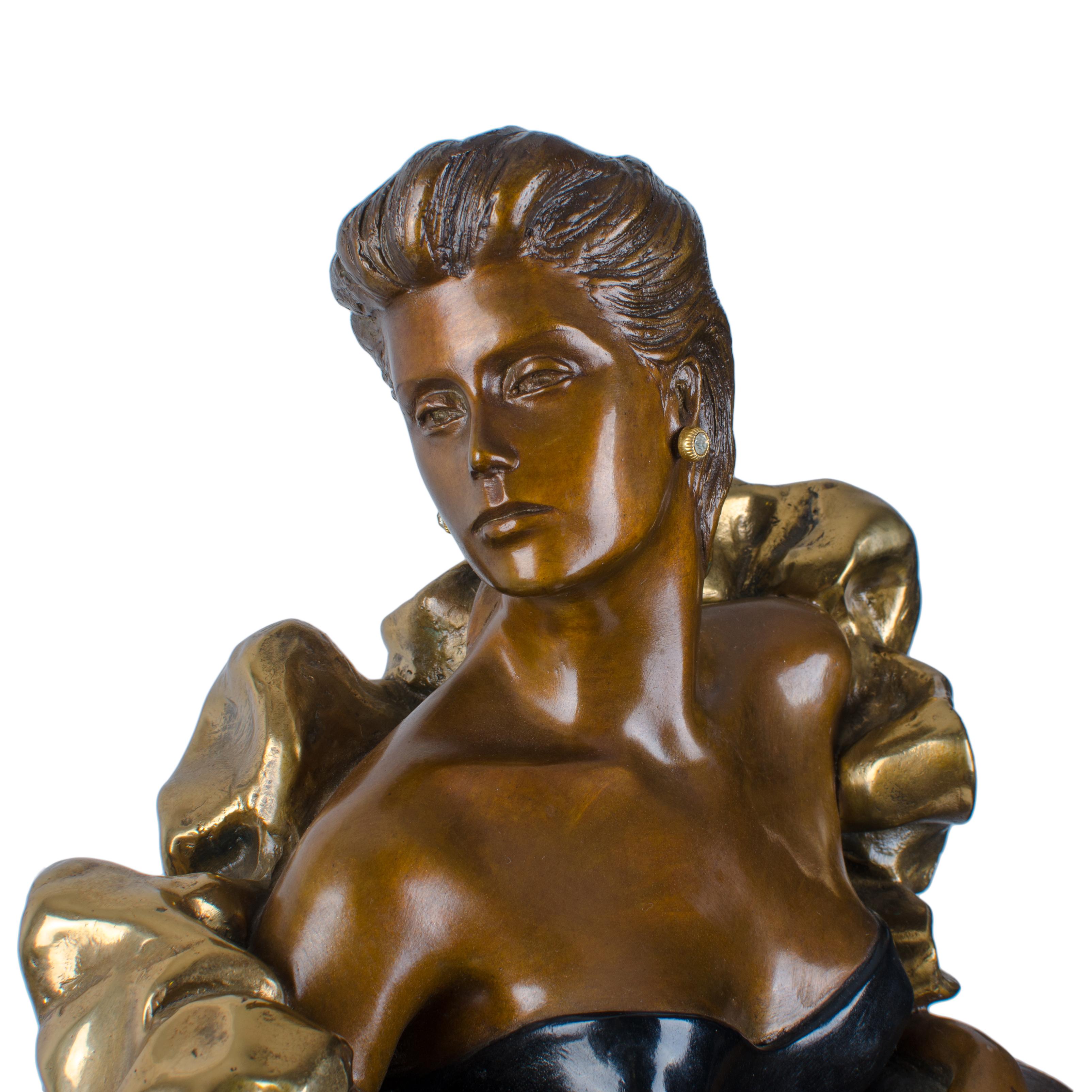 20th Century Alice Riordan Bronze Sculpture For Sale