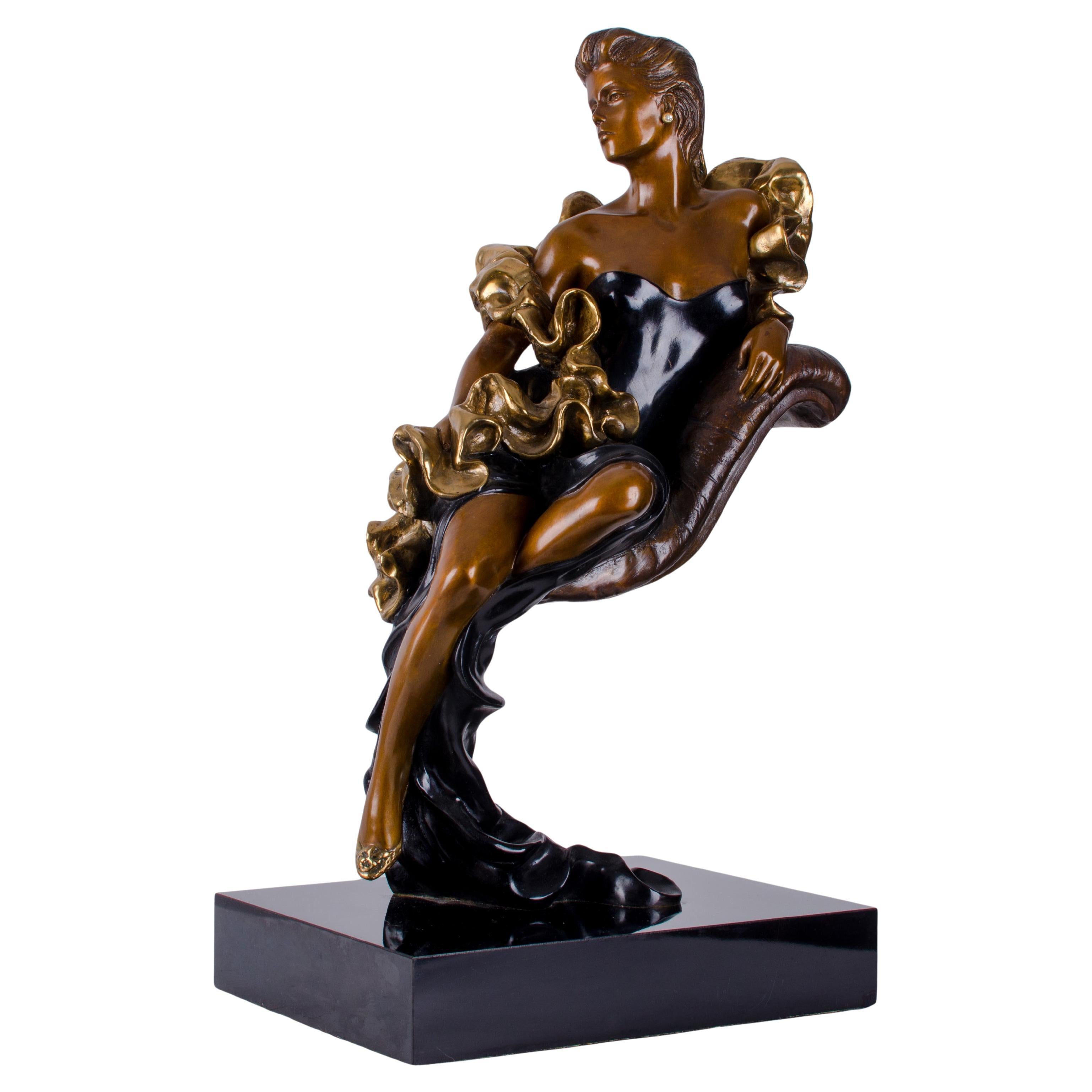 Alice Riordan Bronze Sculpture For Sale